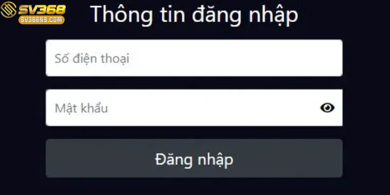 Tạo tài khoản nhanh chóng và đơn giản tại SV368.